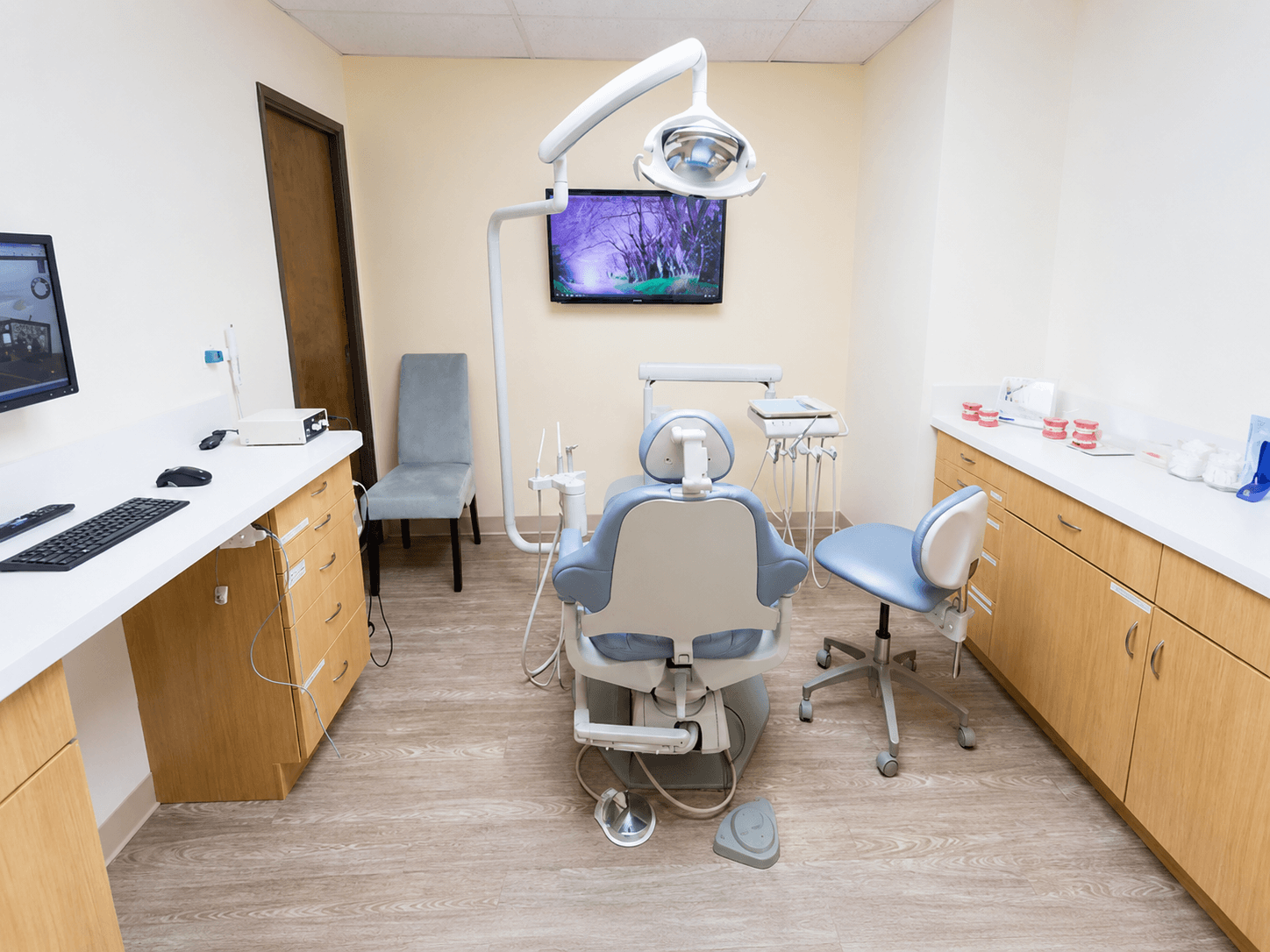 Dental treatment room at Laguna Dental and Orthodontics